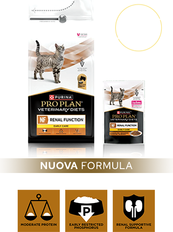 Confezioni di PPVD NF Renal Function Early Care, con alimento secco e umido per gli stadi IRIS 1 e 2