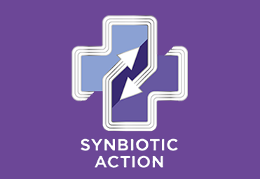 Azione simbiotica comprovata (di un probiotico e di un prebiotico) per contribuire al mantenimento di un microbioma intestinale sano